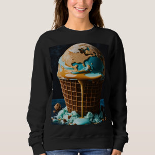 Women’s Hoodie with Cute Ice Cream Design   Trendy