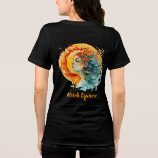 Women’s March Equinox Art T-Shirt – Girl & Sun Tri-Blend Shirt