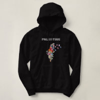 Women’s Palestine Hoodie – Floral Palestine Map