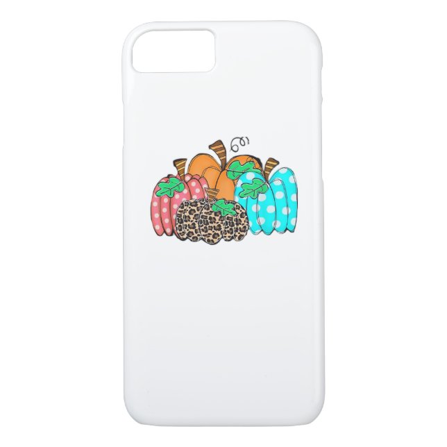 Women’s Pumpkin Leopard Print Graphic It’s Fall Y’ Case-Mate iPhone Case (Back)