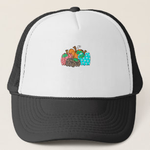 Women’s Pumpkin Leopard Print Graphic It’s Fall Y’ Trucker Hat
