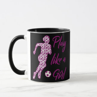 Women`s Soccer Player Girl's Mug