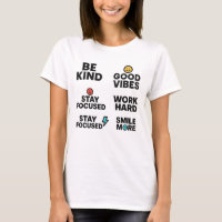 Women’s T-Shirt – Positive Vibes & Motivational Qu