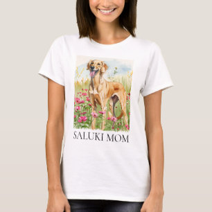 Women’s T-Shirt – Saluki Mum Watercolor Dog Tee