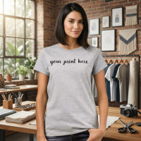 Women’s T-Shirt Your Print Here Custom Design