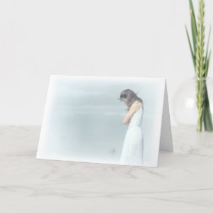 women sad card