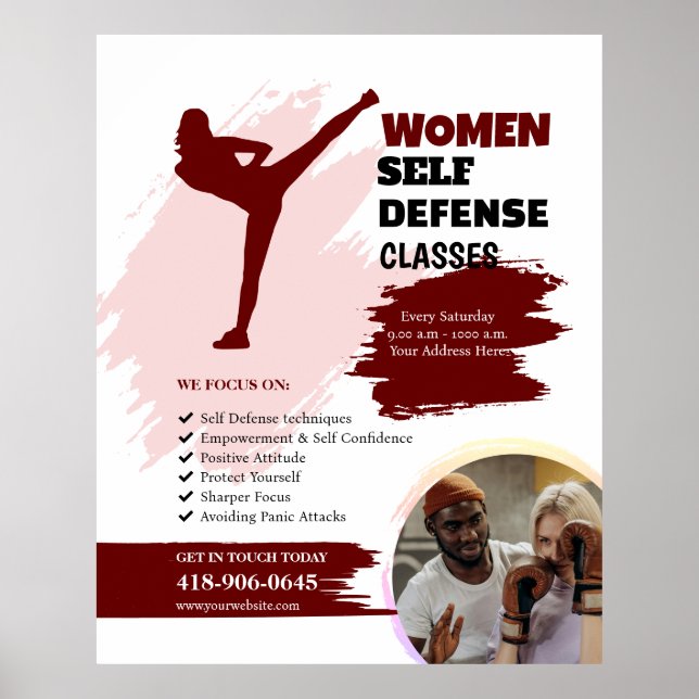 Women Self Defence Classes  Poster (Front)