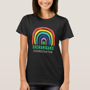 Women Shenanigans Coordinator Funny Teacher St Pat T-Shirt