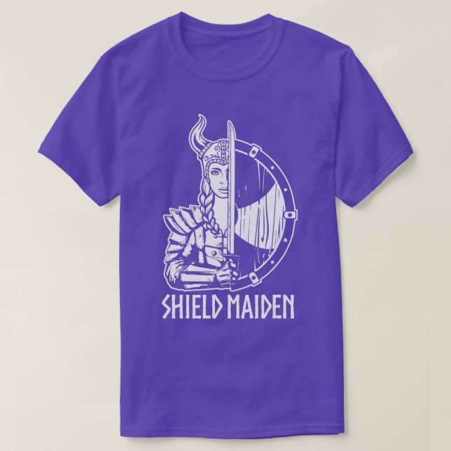 Women Shield Maiden   Girl Viking  T-Shirt (Design Front)
