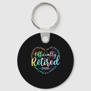 Women Shirt Retro Officially Retired Heart Retirem Key Ring