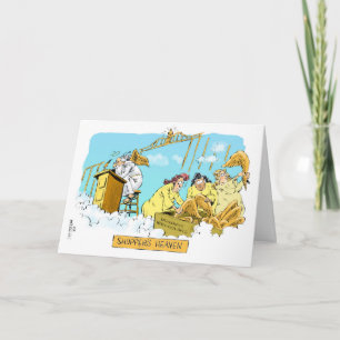 Women Shopping in Heaven birthday card