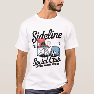 Women Sideline Social Club Soccer Mom Game Day _5 T-Shirt