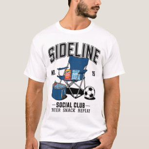 Women Sideline Social Club Soccer Mom Game Day _6 T-Shirt