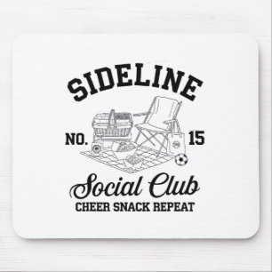 Women Sideline Social Club Soccer Mom Game Day _8 Mouse Pad