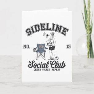 Women Sideline Social Club Soccer Mum Game Day _10 Card