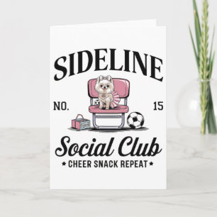 Women Sideline Social Club Soccer Mum Game Day _11 Card