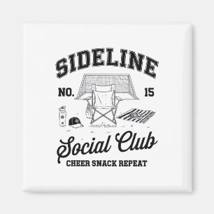 Women Sideline Social Club Soccer Mum Game Day _1 Magnet