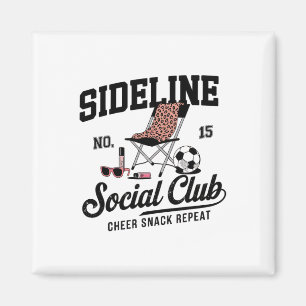 Women Sideline Social Club Soccer Mum Game Day _1 Magnet