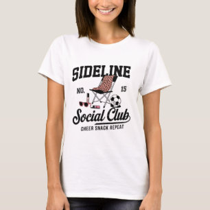 Women Sideline Social Club Soccer Mum Game Day _1 T-Shirt