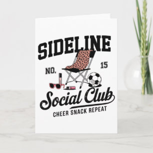 Women Sideline Social Club Soccer Mum Game Day _2 Card