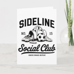 Women Sideline Social Club Soccer Mum Game Day _2 Card
