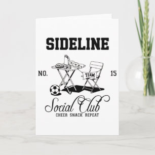 Women Sideline Social Club Soccer Mum Game Day _3 Card