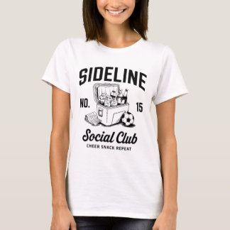 Women Sideline Social Club Soccer Mum Game Day _4  T-Shirt