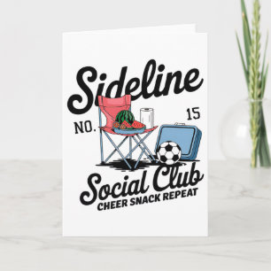 Women Sideline Social Club Soccer Mum Game Day _5 Card