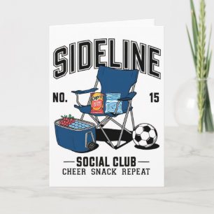 Women Sideline Social Club Soccer Mum Game Day _6 Card