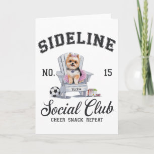 Women Sideline Social Club Soccer Mum Game Day _7  Card