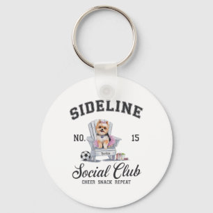 Women Sideline Social Club Soccer Mum Game Day _7 Key Ring