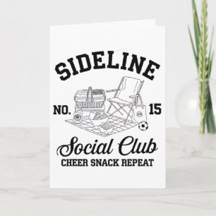Women Sideline Social Club Soccer Mum Game Day _8 Card