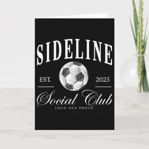 Women Sideline Social Club Soccer Mum Game Day Mot Card