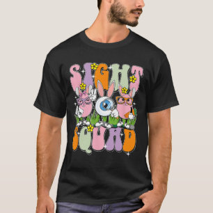 Women Sight Squad Happy Easter Bunny Optometry Eye T-Shirt