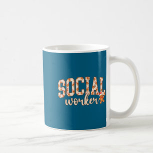 Women social worker gingerbread man school coffee mug