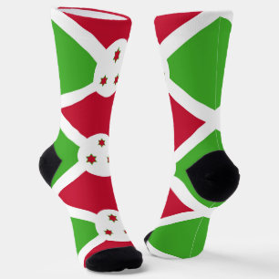 Women socks with flag of Burundi