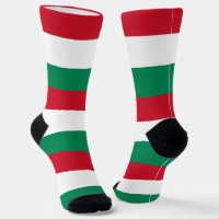 Women socks with flag of Hungary