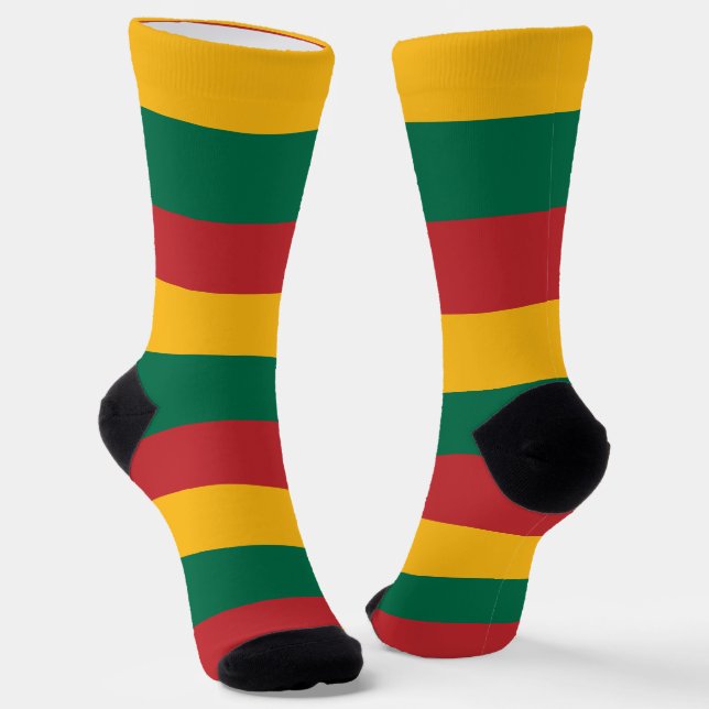 Women socks with flag of Lithuania (Angled)