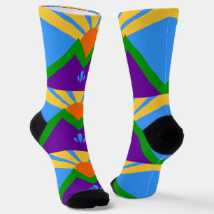 Women socks with flag of Manitou Springs