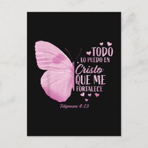 Women Spanish Religious Verse Sayings  Postcard
