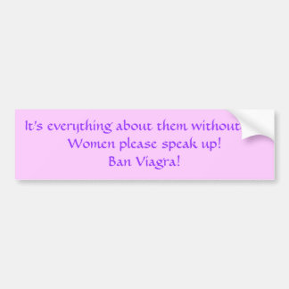 Women Speak up! Bumper sticker