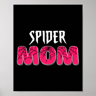 Women Spider Mom Groovy Family Party Mama Mothers  Poster