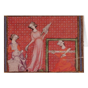 Women Spinning Wool