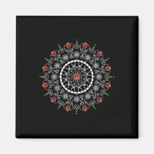 Women Spiritual Flower Men Mandala Yoga Meditation Magnet