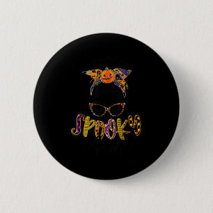 Women Spooky Mama Pumpkin Patch Halloween 6 Cm Round Badge