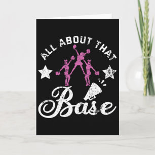 Women Squad Funny Cheerleading All About That Se C Card