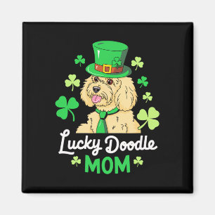 Women St. Patricks Day Goldendoodle Lucky Doodle M Magnet