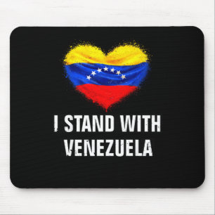 Women Stand Venezuela Flag Support Freedom Mouse Pad
