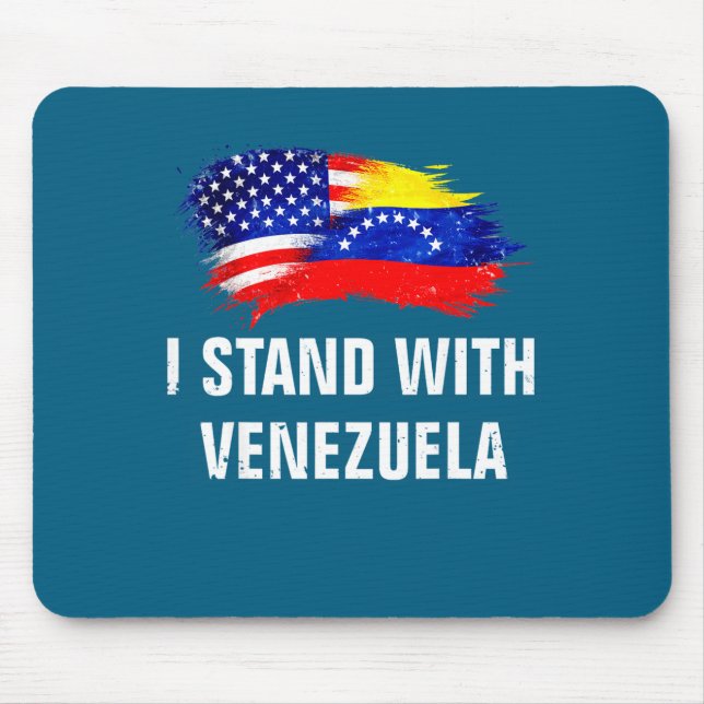 Women Stand Venezuela Support Equality Flag Mouse Pad (Front)