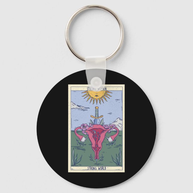 Women Strong World  Key Ring (Front)